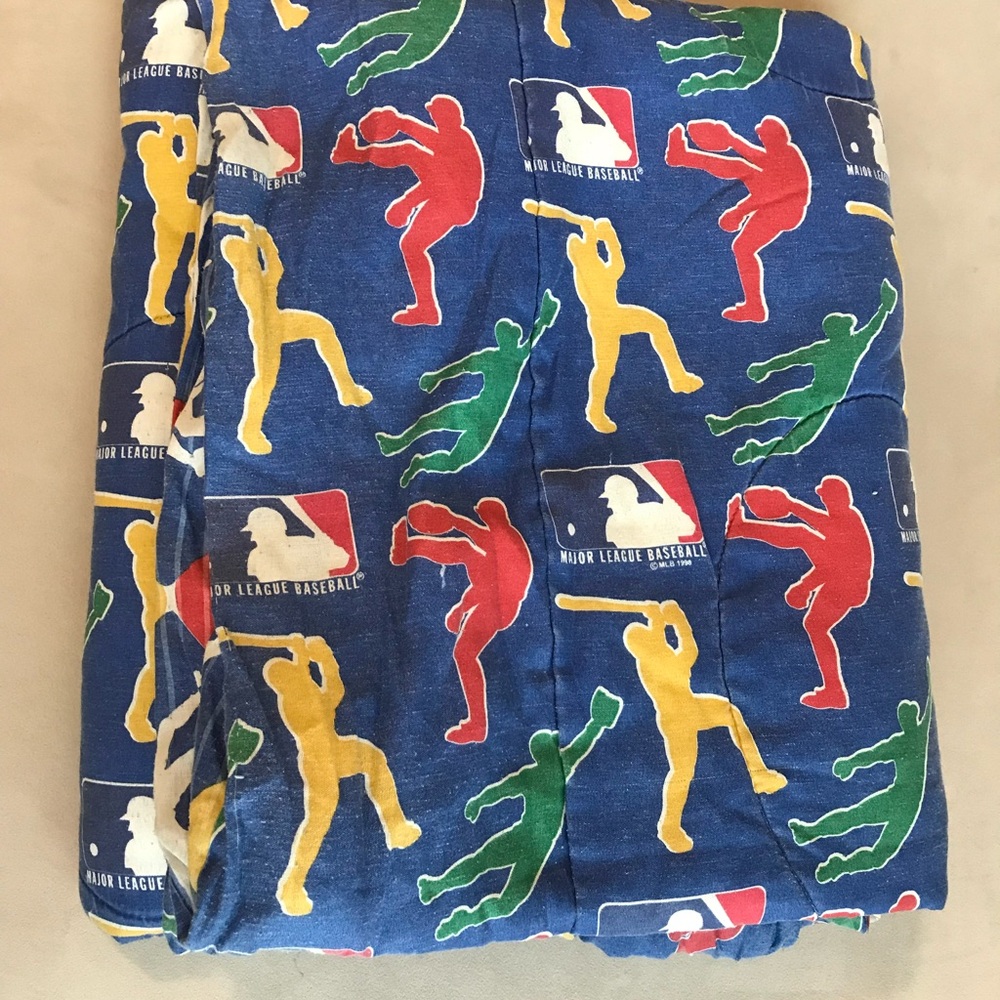 90's Vintage Major League Baseball Twin Comforter